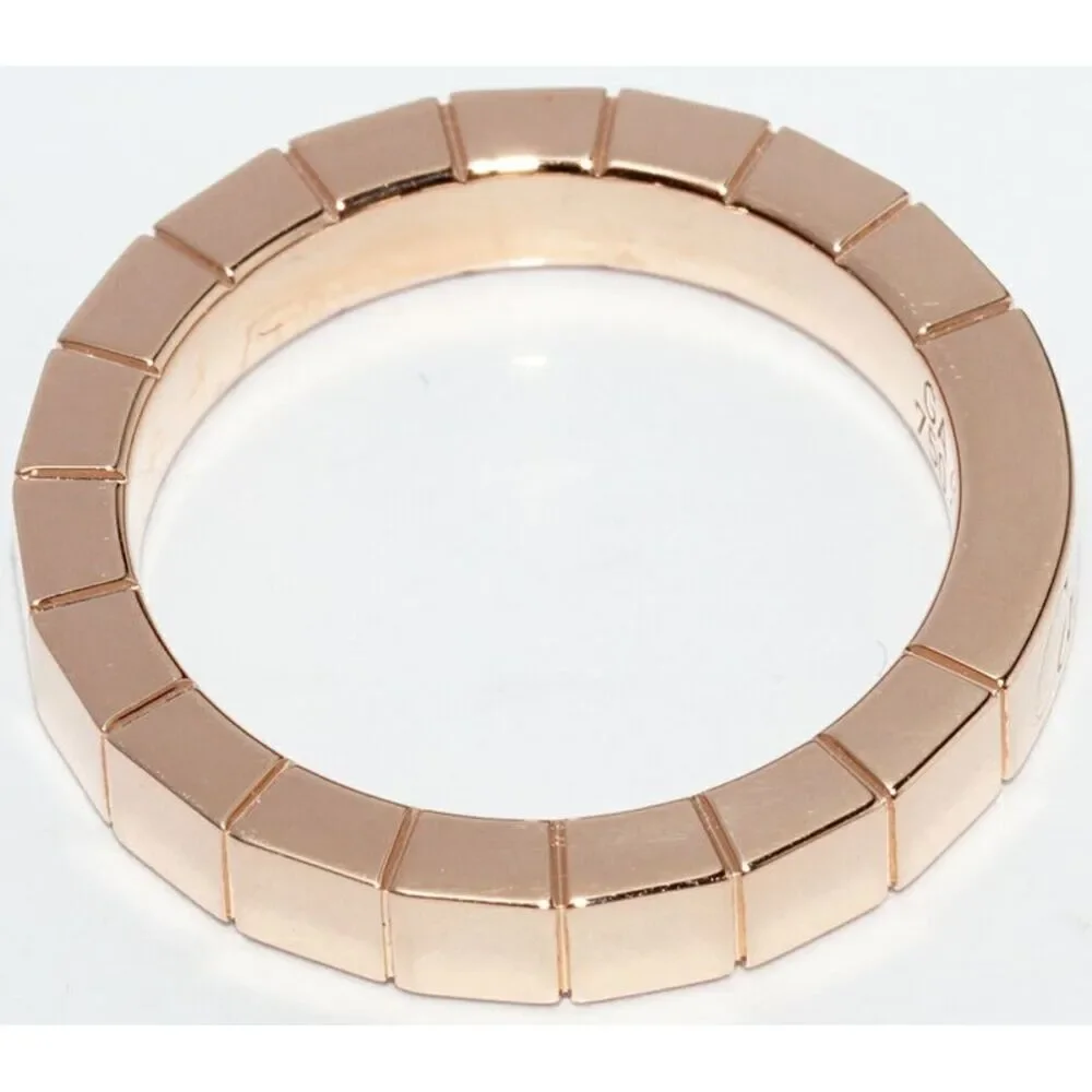 Cartier K18PG Lanieres Ring B40483 Size 7